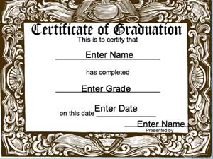 Certificate of Graduation image