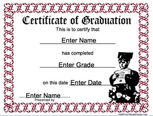 Certificate of Graduation image