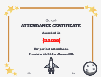 Space - Perfect Attendance