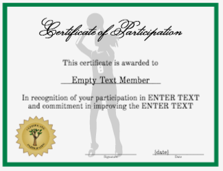 Certificate of Participation - Basketball