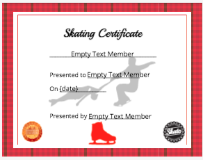 Skating Certificate - Figure Skating
