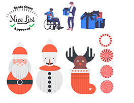 Christmas themed clip art