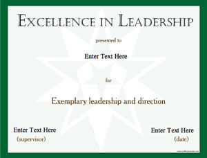 Excellence in Leadership - Boss Day
