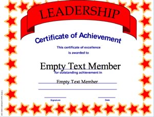 Leadership-Achievement certificate image