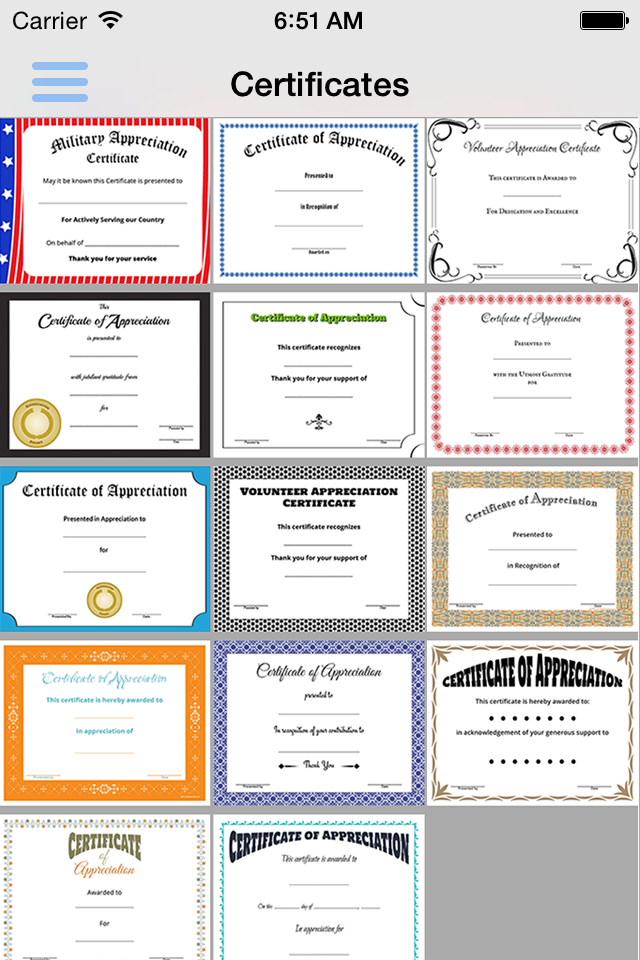 certificate of appreciation certificate creator create and print